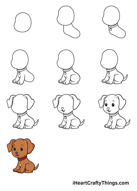 動物繪圖|How to draw a dog step by step